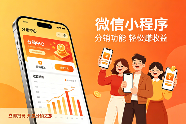 微信小程序分销版1699，制作无需懂技术，微信支付功能，三级分销