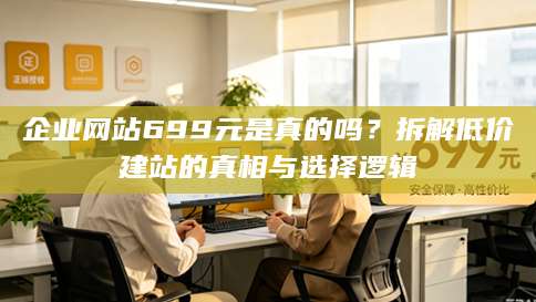 企业网站699元是真的吗？拆解低价建站的真相与选择逻辑
